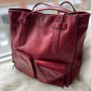 Red Large Matt & Nat Expandable Tote